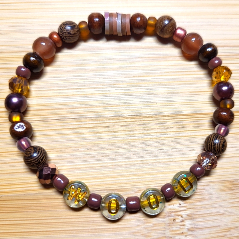 Wood -Taylor Swift Friendship Bracelet, Size 6.5"
